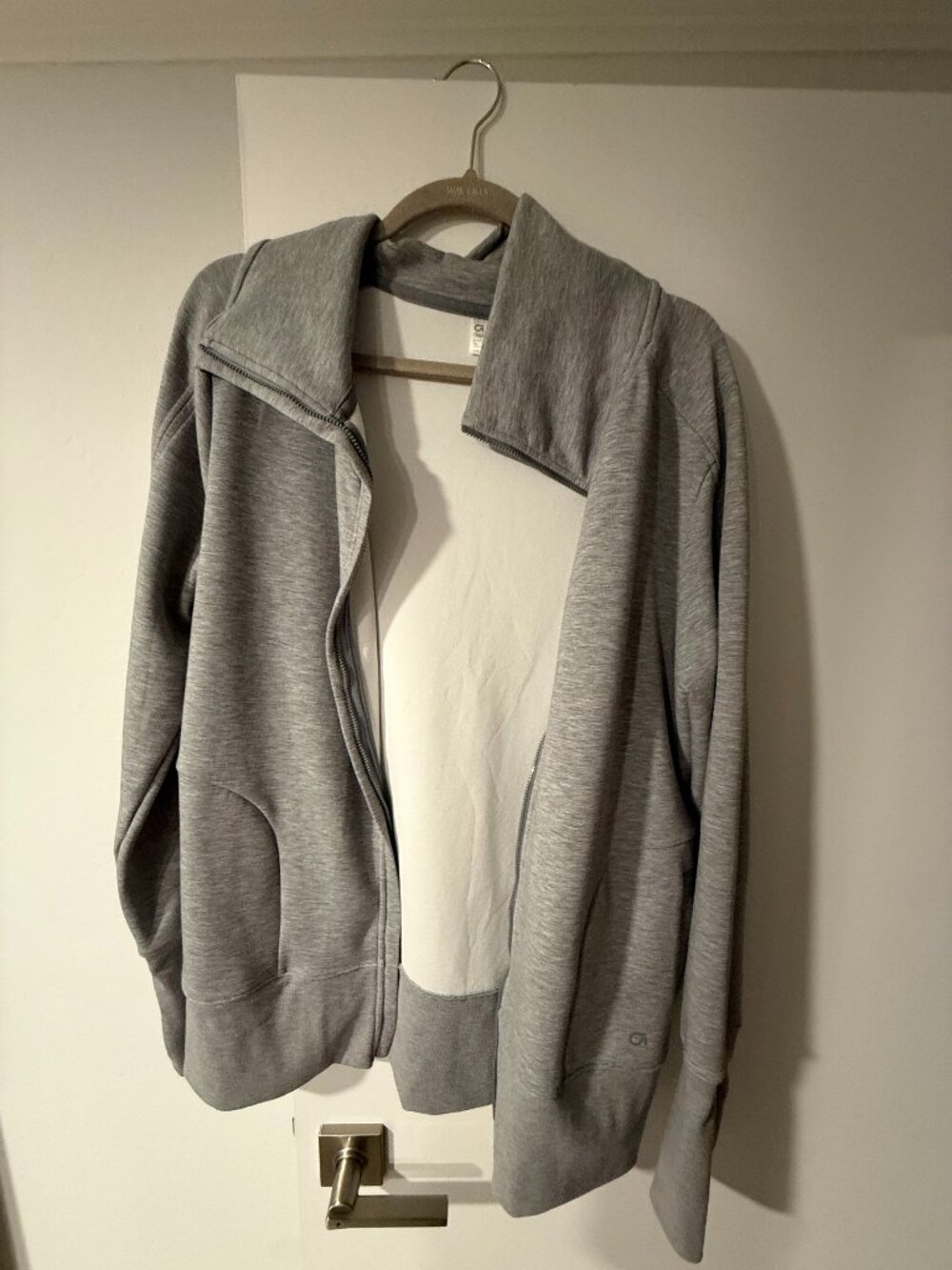 Gap Sport Scuba Zip Sweatshirt Grey Size L